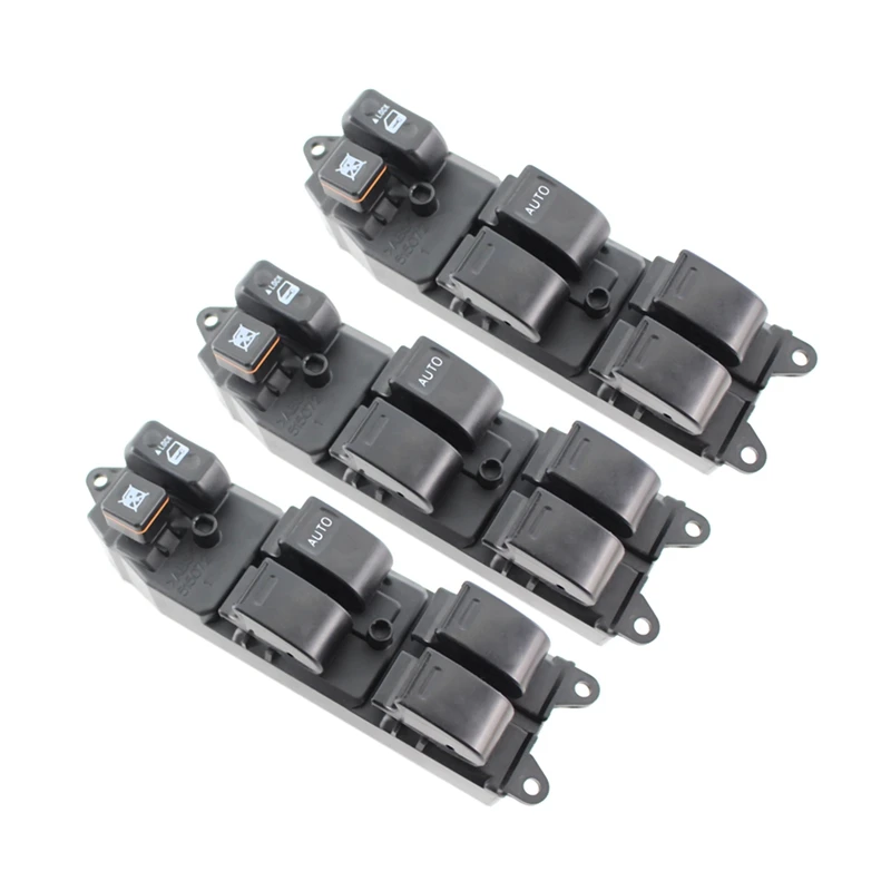 

3X Power Window Master Switch For Toyota Vios NCP42 Corolla ZZE121 ZZE122 Camry 84820-02050 RHD