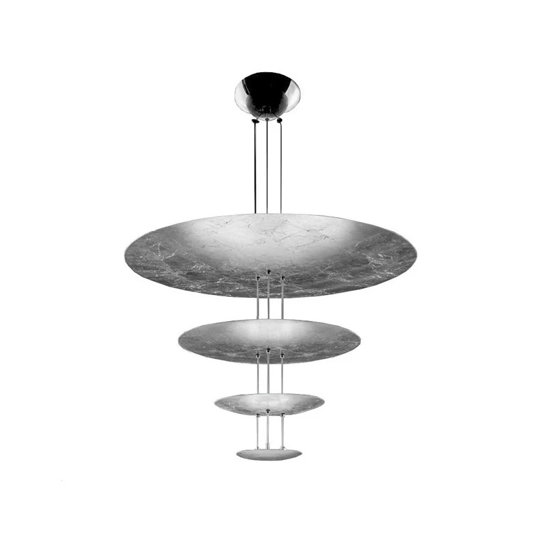 Umbralla Collection LED Chrome Gold 4 Layer Chandelier Lighting Hanging Lamaps Suspension Luminaire Lampen For Dinning Room