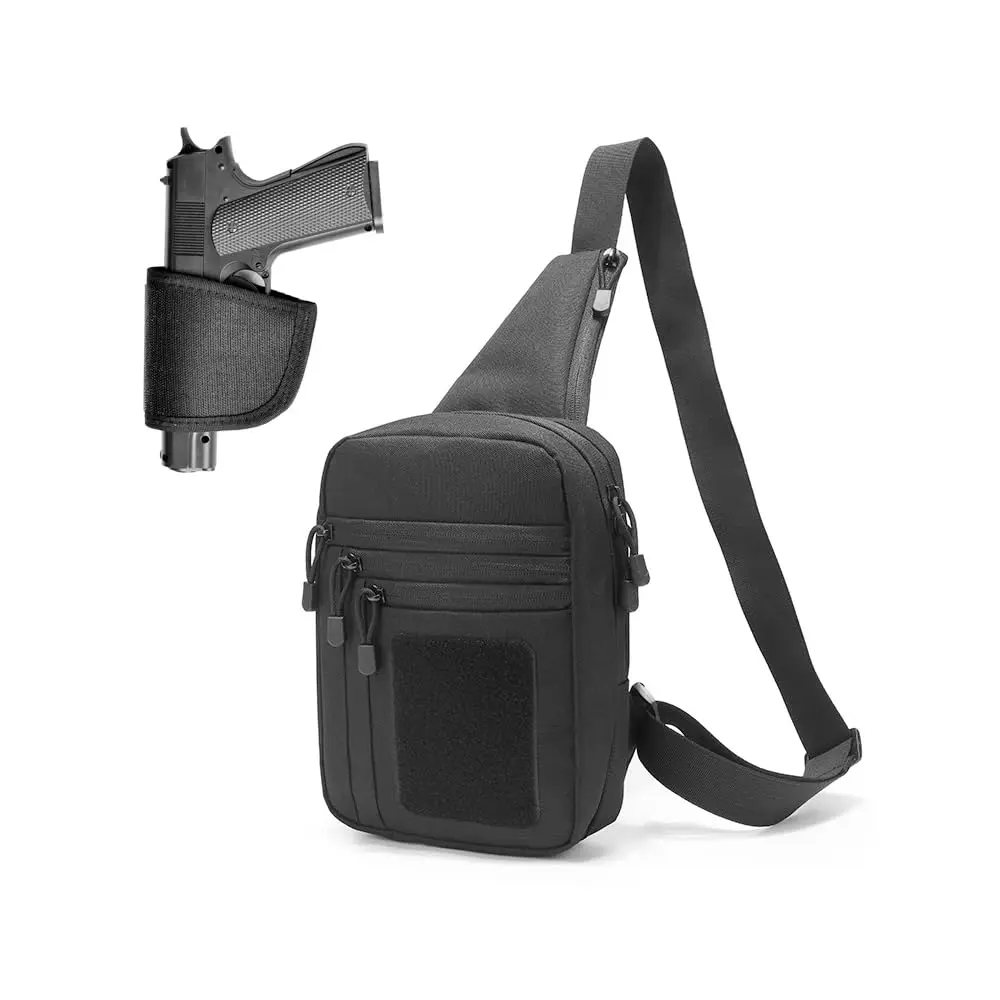 Concealed Carry Crossbody Gun Bag for Men, Ccw Sling Bag Tactical - Main Image