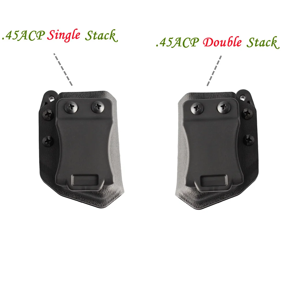 

Universal Double Single Stack Mag Pouch For Glock PPQ.45 Echo Carrier IWB/OWB Right Left Hand Mag Holder