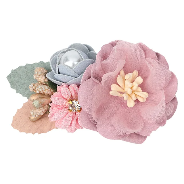 2022 New Chiffon Flower Hair Clips Pins Accessories Cute Hair Clips Pins for Baby Girls Toddlers Hairpin Kids заколка для волос 2