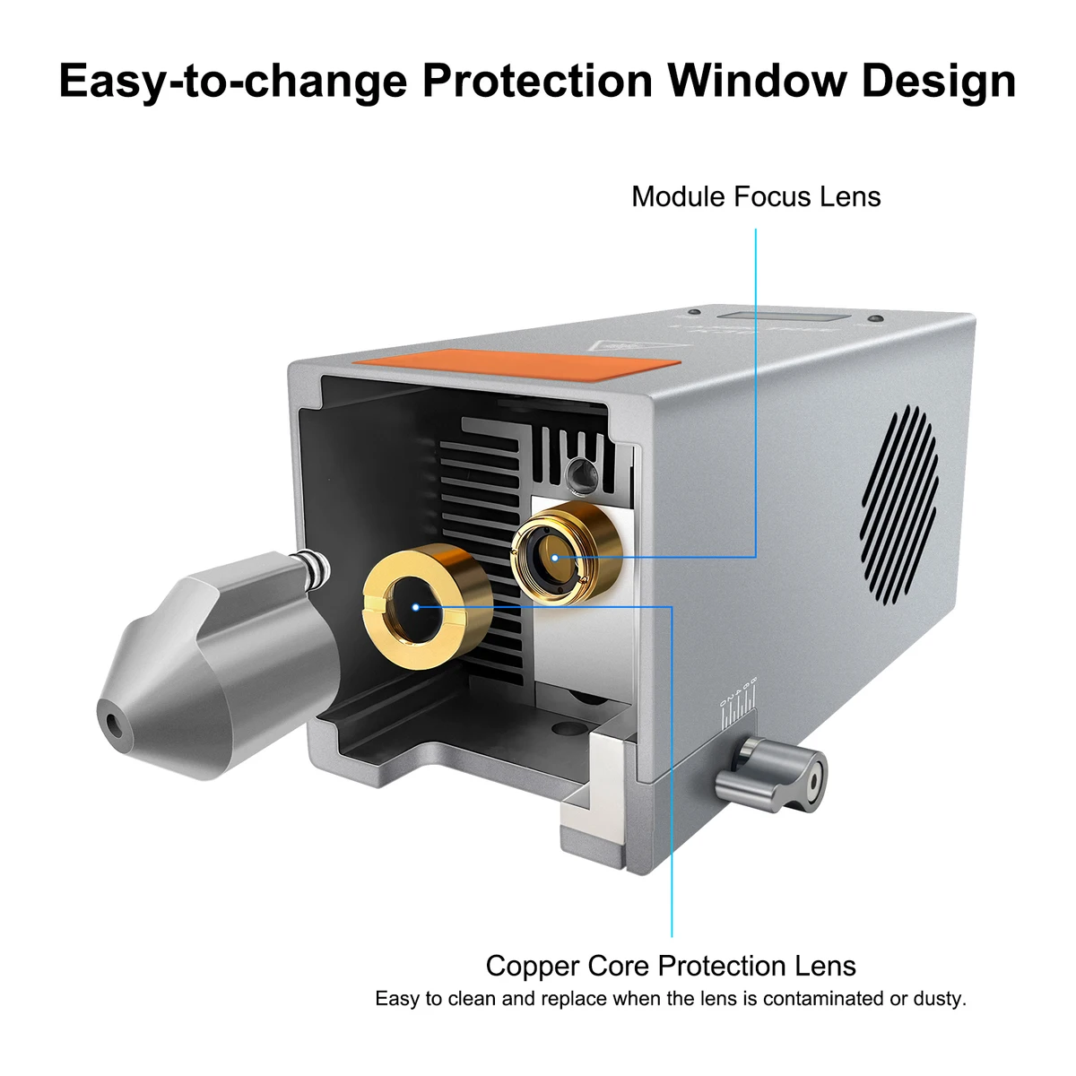 LASER TREE 30W Optical Power Laser Module with Air Assist 6 Diodes Laser Heads for CNC Engraver Machine DIY Cutting Wood Tools — view 6