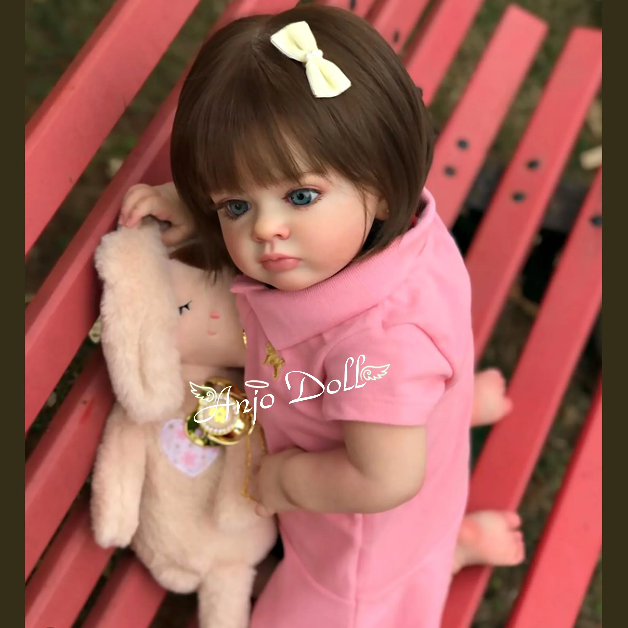 

22 Inch Bebê Reborn Lovely Tutti Finished Doll Customized Toddler Girl Doll Painted Baby Doll With Rooted Hair Muñecas Reborn