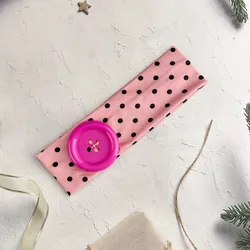 Retro Boho Breeze Women's Wide Hairband - Stretchy Fashion Accessory - One Size (Button style - 4)
