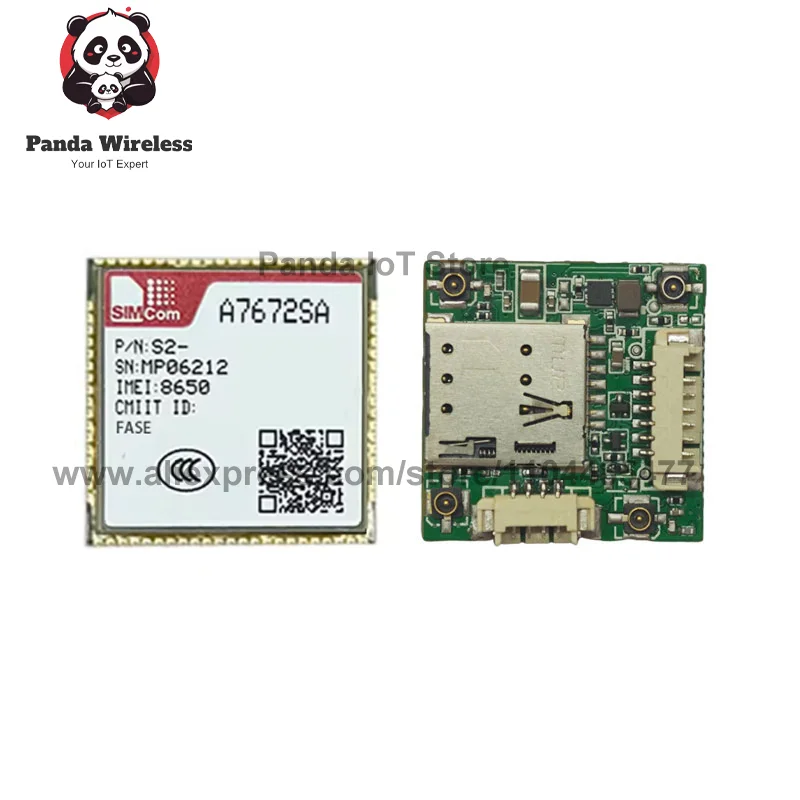 SIMcom A7672SA A7672SA-FASE A7672SA-LASE LTE CAT1 4G+2G 코어 보드 D24*24 퀄컴 칩 지원 데이터+GNSS(옵션) 음성