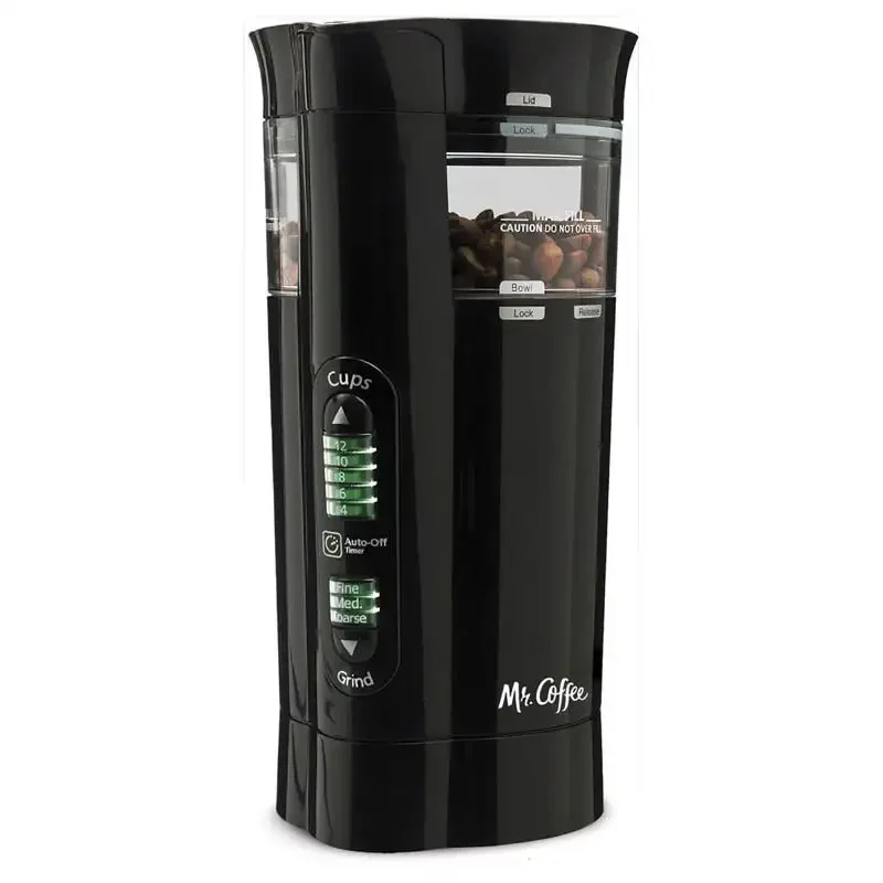 

New 12 Cup пластиковая кофемолка Mr. Coffee в черном цвете