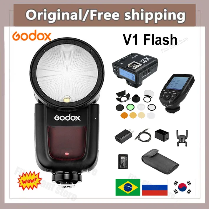 Godox V1 Flash V1S/V1N/V1C TTL Liion Round Head Camera Speedlight
