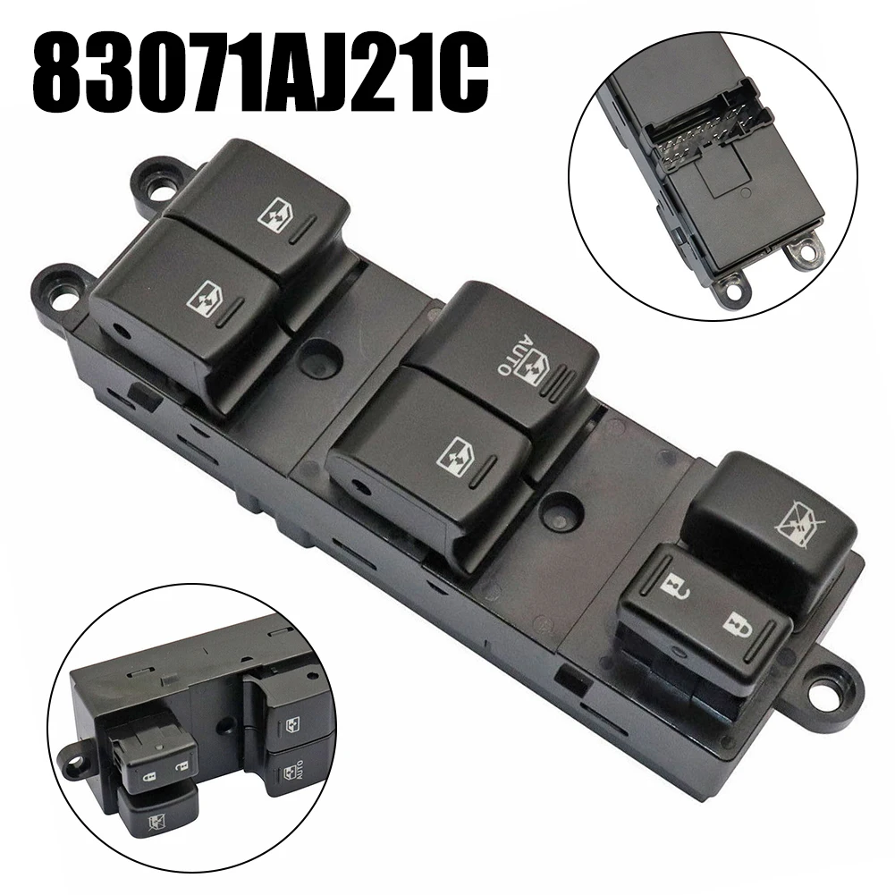 블랙 Abs 왼쪽 전면 유리 제어 스위치, 아웃백 OEM 번호 83071AJ21C 교체 자동차 액세서리, 유산용, 1 개