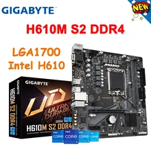 GIGABYTE H610M S2 DDR4 와이파이 마더보드, 인텔 H610 LGA1700 DDR4 64GB, 12 세대 인텔 지원, 신제품®코어™BIOS 메인 보드