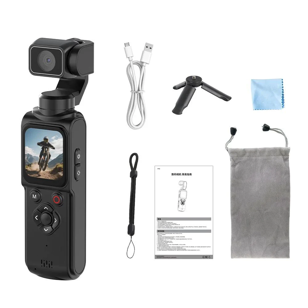 Caméra Action 360° 4K Ultra HD - Sans Carte SD - Blanc/Noir