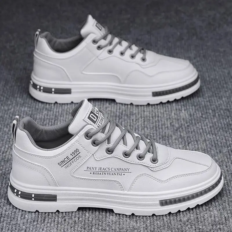 

Spring and Autumn Men's New Breathable Trend Versatile Little White Shoes Thick Sole Sports Shoes Casual Board Shoes sneakers