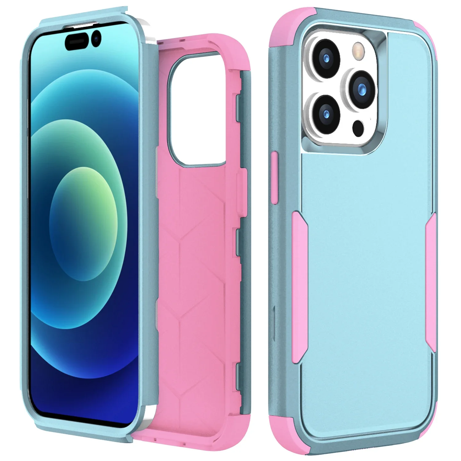 Hybrid Heavy Duty Armor 3-in-1 Military Shockproof Phone Case