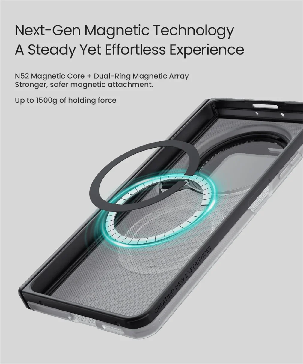 NILLKIN For OPPO Find N6 Magnetic Case Frosted Shield Hinge Camera