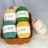 1MM Ultra-fine Yarn Matte Chenille Crochet Hand Woven Hat Sweater Doll Plush Yarn Milk Cotton Yarn for Crochet Chenille Wool 1