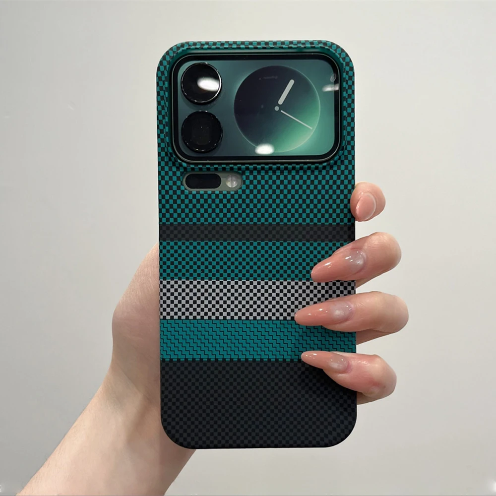 Magsafe Kevlar Carbon Fiber Magnetic Phone Case with Wireless Charging Ultra Slim Cover