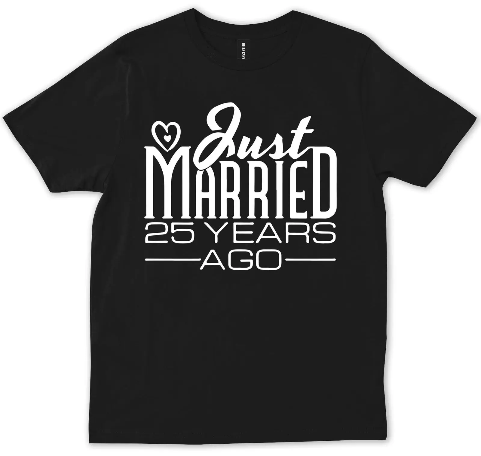 Appena Sposato 25 Anni Fa Maglietta Anniversario Di Matrimonio Maniche Lunghe O Corte