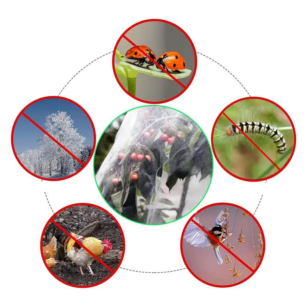 Description Picture 5 of itemGarden Plant Protection Net Bag Fruits Vegetable Blueberry Mesh Cover Tree Plant Anti-Bird Netting Cover Bags With Drawstring