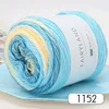 100g Rainbow Woollen Yarn New Soft Hand Woven Cake Yarn Hat Scarf Sweater Dyeing Crocheting Fancy Blend Yarn 5