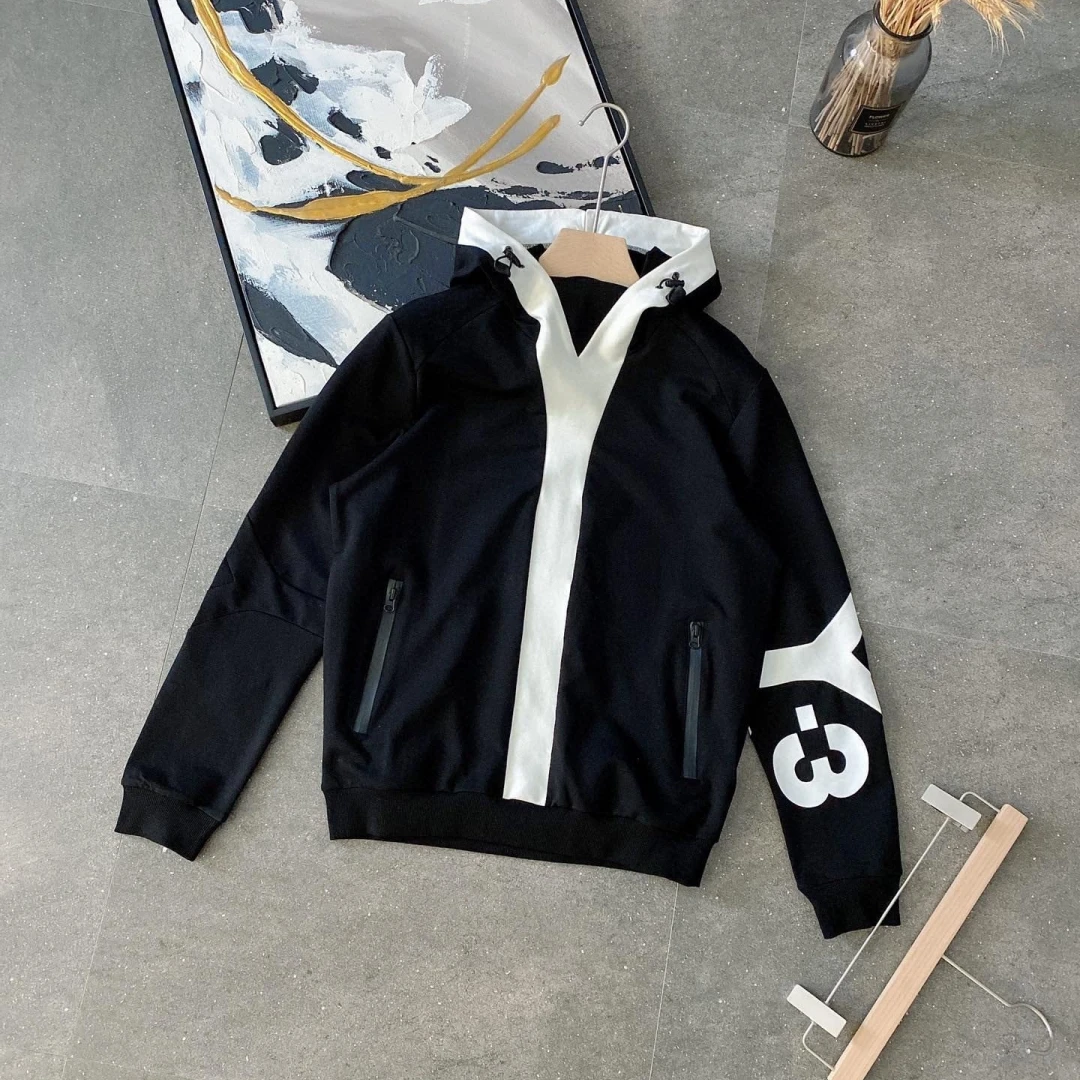 

Y-3 Yohji Pullover Cardigan Yamamoto Design Casual Sports Hoodie Set Long Sleeve Pants For Men Autumn And Winter Cardigan