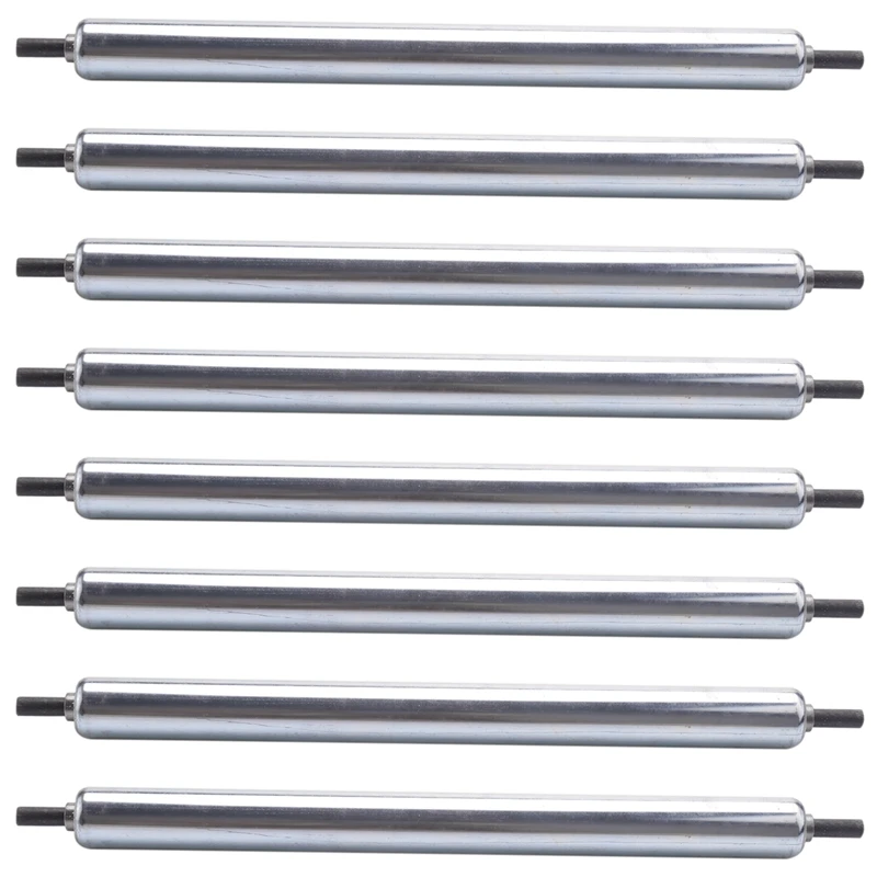 

8 шт., конвейерные ролики из углеродистой стали, 25X300 мм