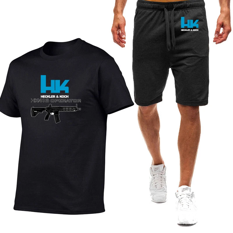 Mens Summer Graphic Tshirt and Pants Set