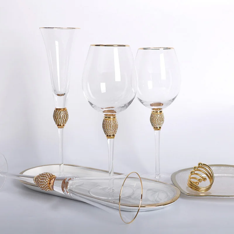 

Phnom Penh Cocktail Glass, Diamond Wine Set, Champagne Goblet, Crystal Grape, Red Wine Glass