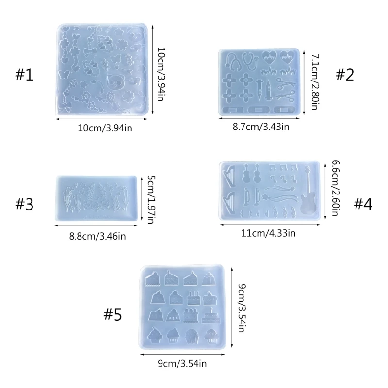 Easy to Clean Silicone Mold Versastile Cake Making Molds Novelty Chocolates/Fondant Making Mould Unique Decorations R3MC