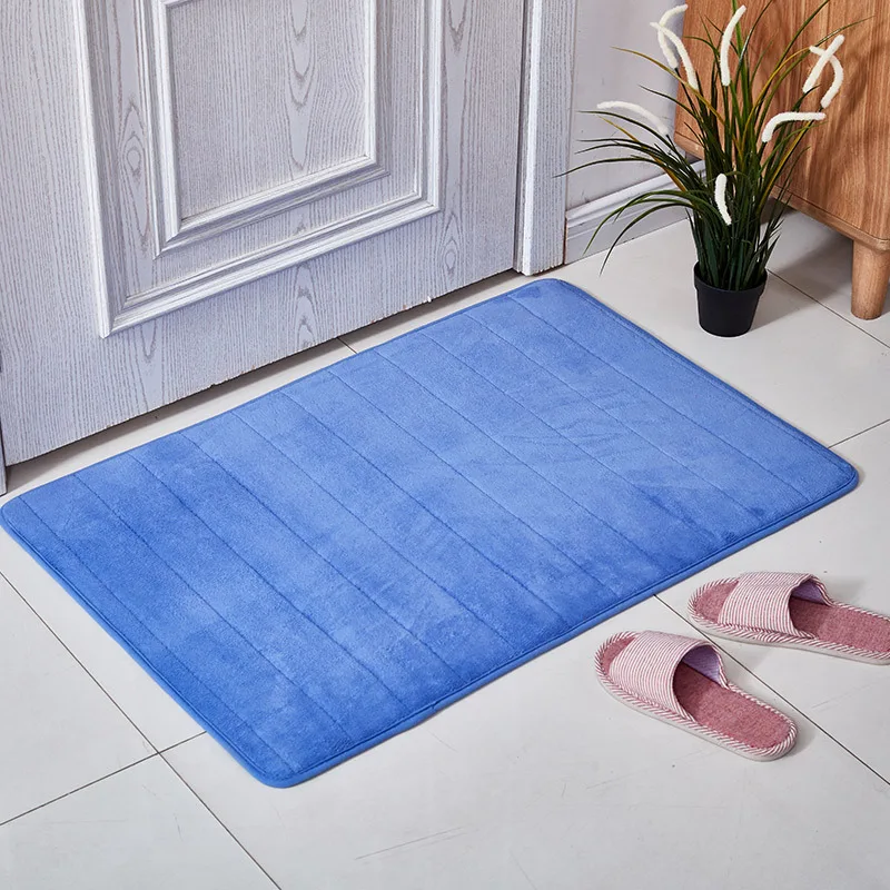 Thickened Bathroom Absorbent Floor Mat, Bathroom Toilet Entrance Anti Slip Mat, Household Absorbent Quick Drying Foot Mat