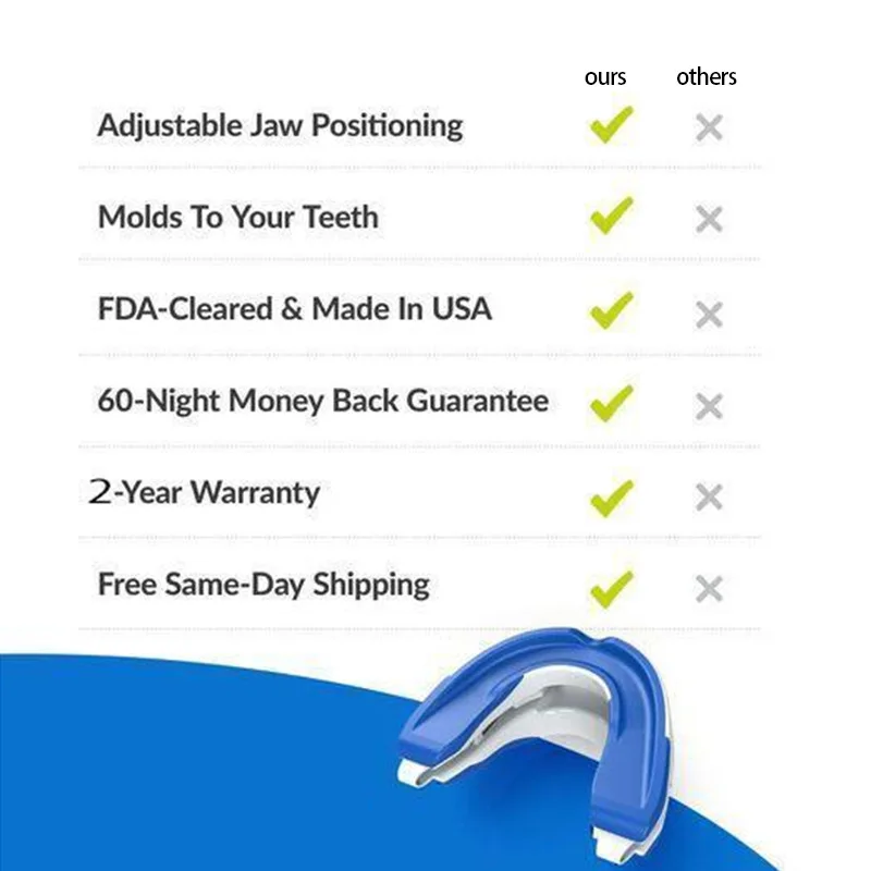 Anti-Snore Mouthpiece Bruxism Mouth Guard Improve Sleeping Aid Braces Teeth Orthodontic Snoring Night Device Stop Snore anti snore mouthpiece