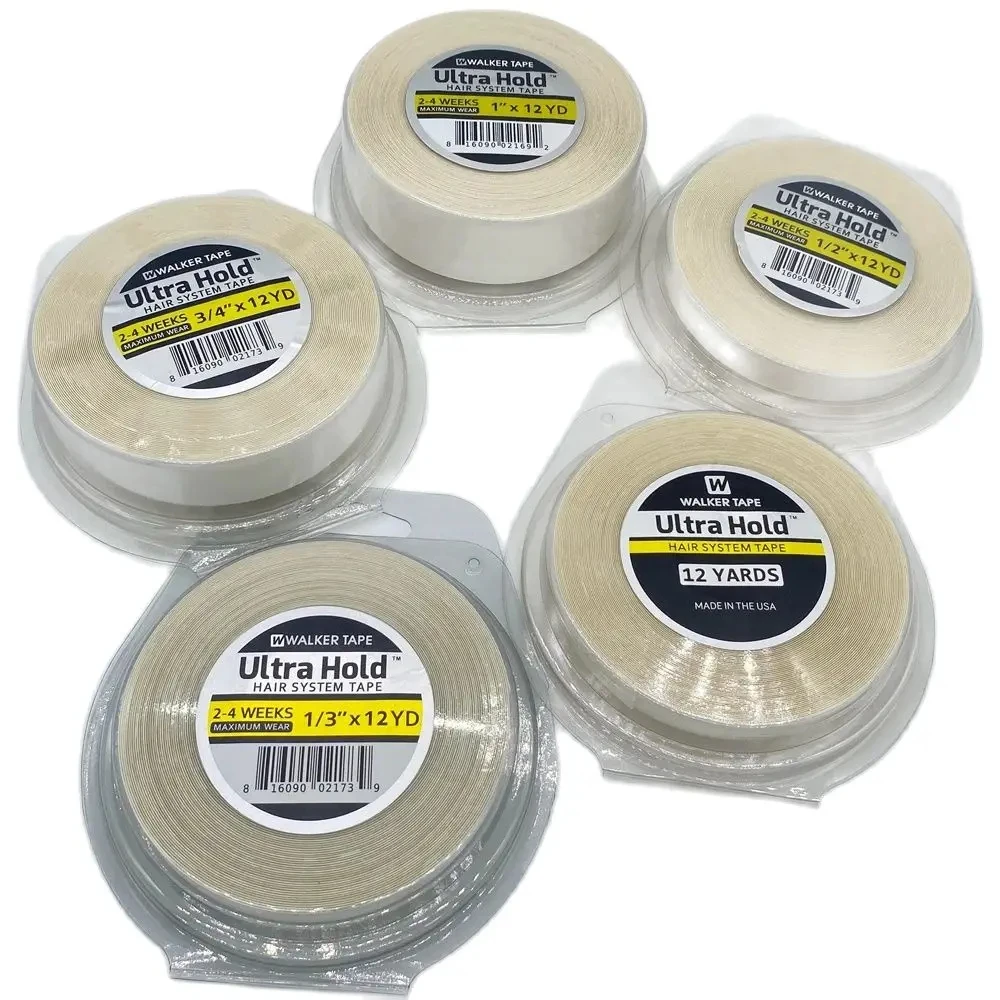 0.8/1.0/1.27cm Width 12 yards White Ultra Hold Tape Double side tape lace front tape hair wig Double Sided Tape Hair Tape Wig Tape