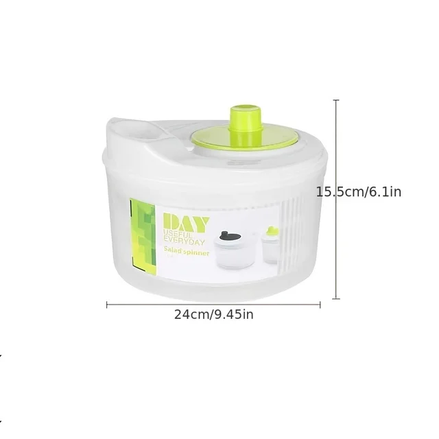 Vegetables Dryer Salad Spinner Fruits Basket Vegetables Washer Dryer Fruit Drainer Lettuce Spinner Colander Kitchen Gadgets 6