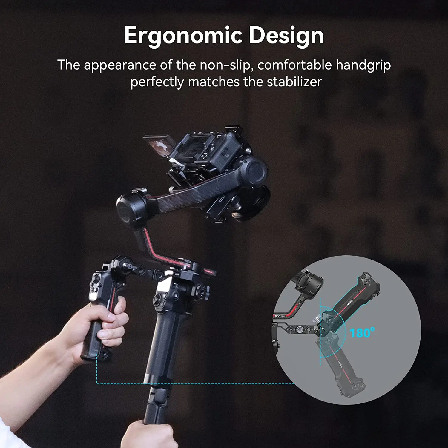 Smallrimワイヤレス制御ハンドル,dji rs 2/rs 3 pro用折りたたみ式 