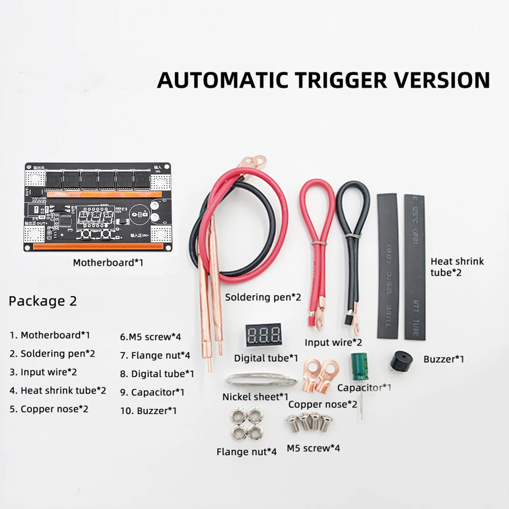 Spot Welder DIY Kit 12V Lithium Battery Energy Storage Spot Welding Machine PCB Circuit Board Soldering for 18650 26650 Battery