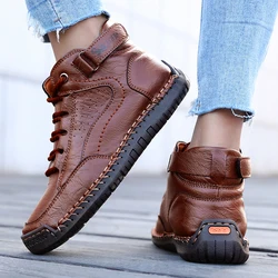 Vintage Women's Leather Loafers - Classic Fashion Design, Breathable Comfort for Spring/Autumn (Brown)