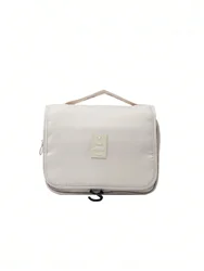 Portable Hanging Toiletry and Makeup Storage Bag (Beige)