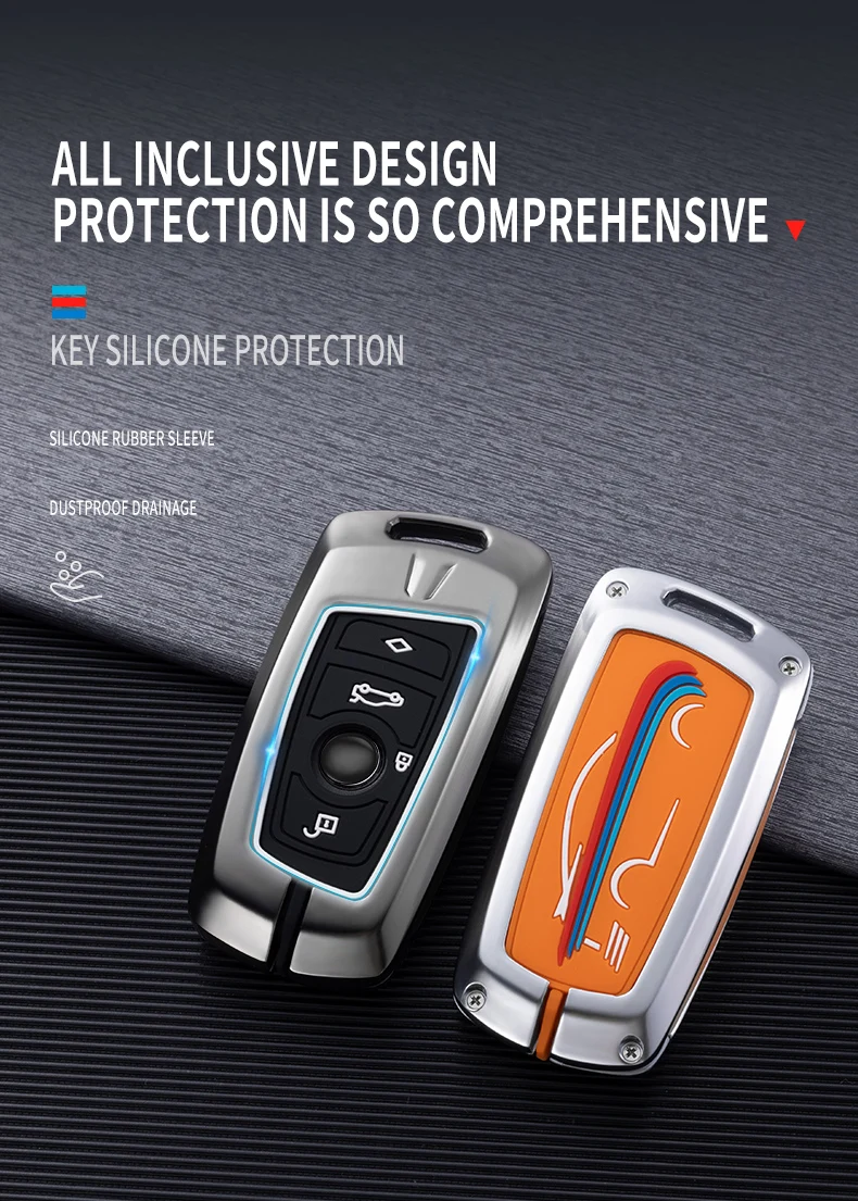 Copertura della cassa chiave dell'automobile per BMW 520 F10 F30 F18 118i 320i 1 3 5 7 serie X3 F25 X4 M3 M5 portachiavi borsa accessori Shell - Sc88f739cedc4499c9e09f9909495c279C