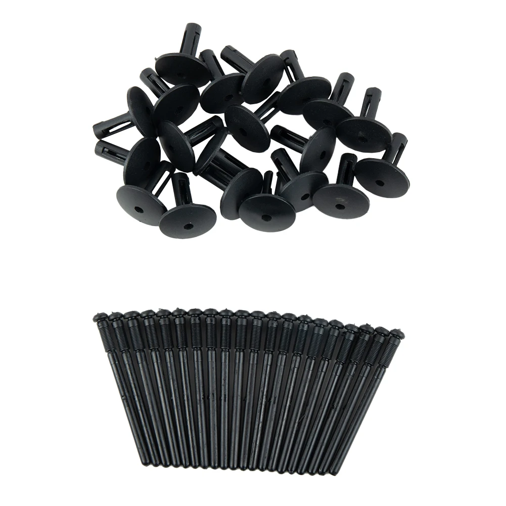 

20 Sets Car Bumper Fender Plastic Rivet Fastener High Quality Black For BMW X1 E84 X3 F25 X5 E70 X6 E71 Rivets Clips Accessories