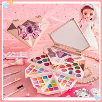 Girl'S Cosmetics Makeup Gift Box Kids Play Home Toy Set Essential Beauty Set For Delicate Girls Christmas And New Year Gifts 1