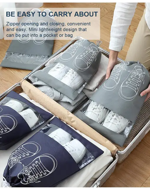 Lot De 30 Sacs à Chaussures De Voyage, Imperméables Et Résistants à La Poussière, En Polyéthylène