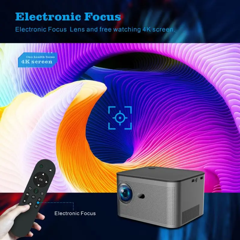 HY350 Smart Projector 4K 안드로이드 11 Dual Wifi6 300 ANSI Quad-core Allwinner H713 2GB 32GB 1080P Home Cinema Outdoor Pr