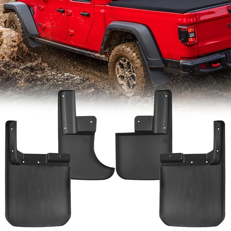 

Car Mudguards for Jeep Wrangler JL 2019-2020 Car Fender Mudflaps Front Rear Splash Guards Mud Flaps Soft Plastic Accessories