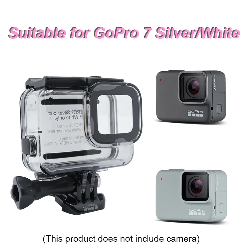 Yangers Boîtier Housse De Protection En Alliage D'aluminium Métallique Pour GoPro Hero 7 Black 6 5 Action Camera, Du Cadre De Coque En Métal Avec Support De Base De Vélo Filtre UV