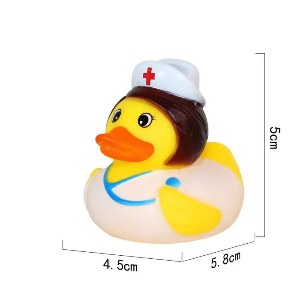 Toddler Baby Play Water Toys Little Yellow Duck Bath Toy Squeeze Sound Rubber Ducky Toys Kids Swimming Funny Toys 5