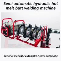 Pe Pipe Butt Welding Machine Hand-operated Manual Semi-automatic Automatic Hot Melt Hydraulic Four-ring Butt Welding Machine. 2