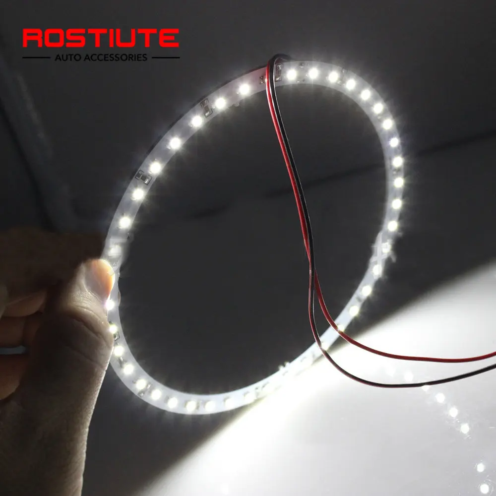 

2PCS LED Halo Rings Circle Angel Eyes 40mm 60mm 80mm 100mm Led Moto Drl Daytime Running Light Automotive Motorcycle Angel Eyes