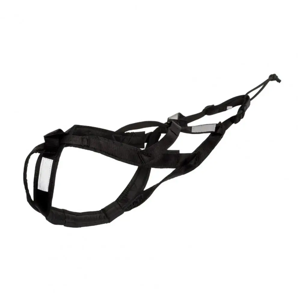 Reflective Strip Pet Harness Reflective Pet Harness for Night Walking Weight Pulling Adjustable Dog Sled for Outdoor Active