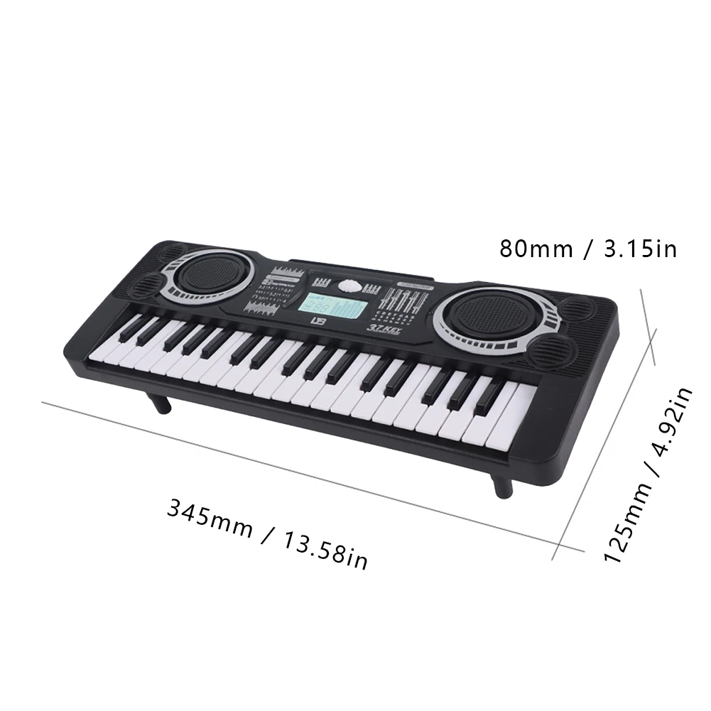 37 Keys Electronic Piano LED Display Portable Electronic Piano Keyboard Kids Educational Toy Children Musical Instrument electronic musical instrument