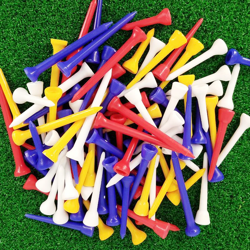 Description Picture 6 of item100 Pcs Golf Tees Cup-Shaped Plastic Durable Mixed Color Available In 4 Sizes Auxiliary Practice Golf Accessories Supplies