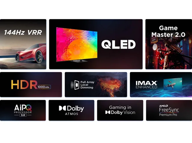 Tcl-Googleアシスタント付きスマートTV,qled,4k,uhd,hdr10,c745