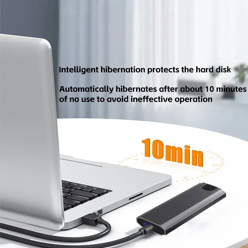 USB 3.1 M2 NVMe SSD 케이스 인클로저, C타입 HDD 박스 도구 무료 SATA M 키 B 키 인클로저, 10Gbps